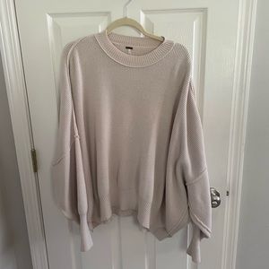 Free People Beige Easy Street Tunic